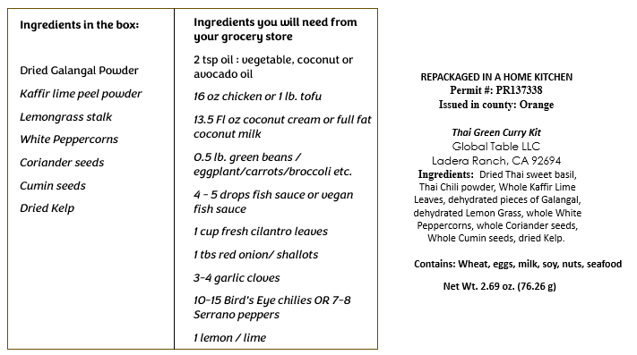 Thai Green Coconut Curry
